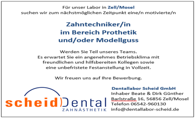 Zahntechniker/in
